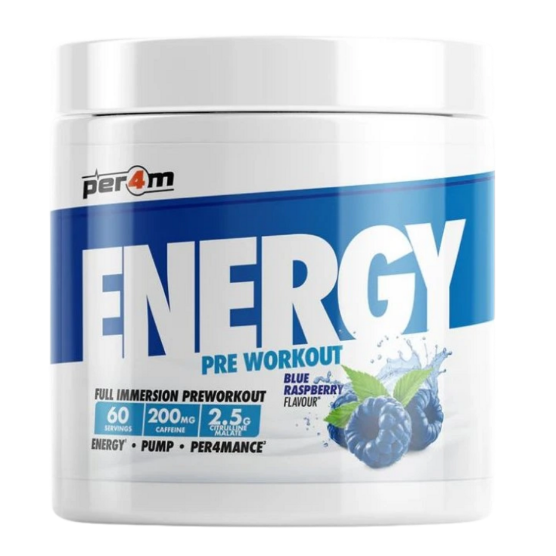 PER4M Energy Pre-Workout 390g - jahoda, černý rybíz