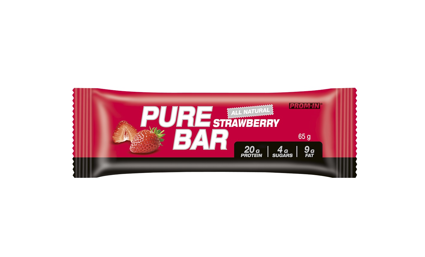 Prom-IN Pure Bar tyčinka Jahoda 65 g