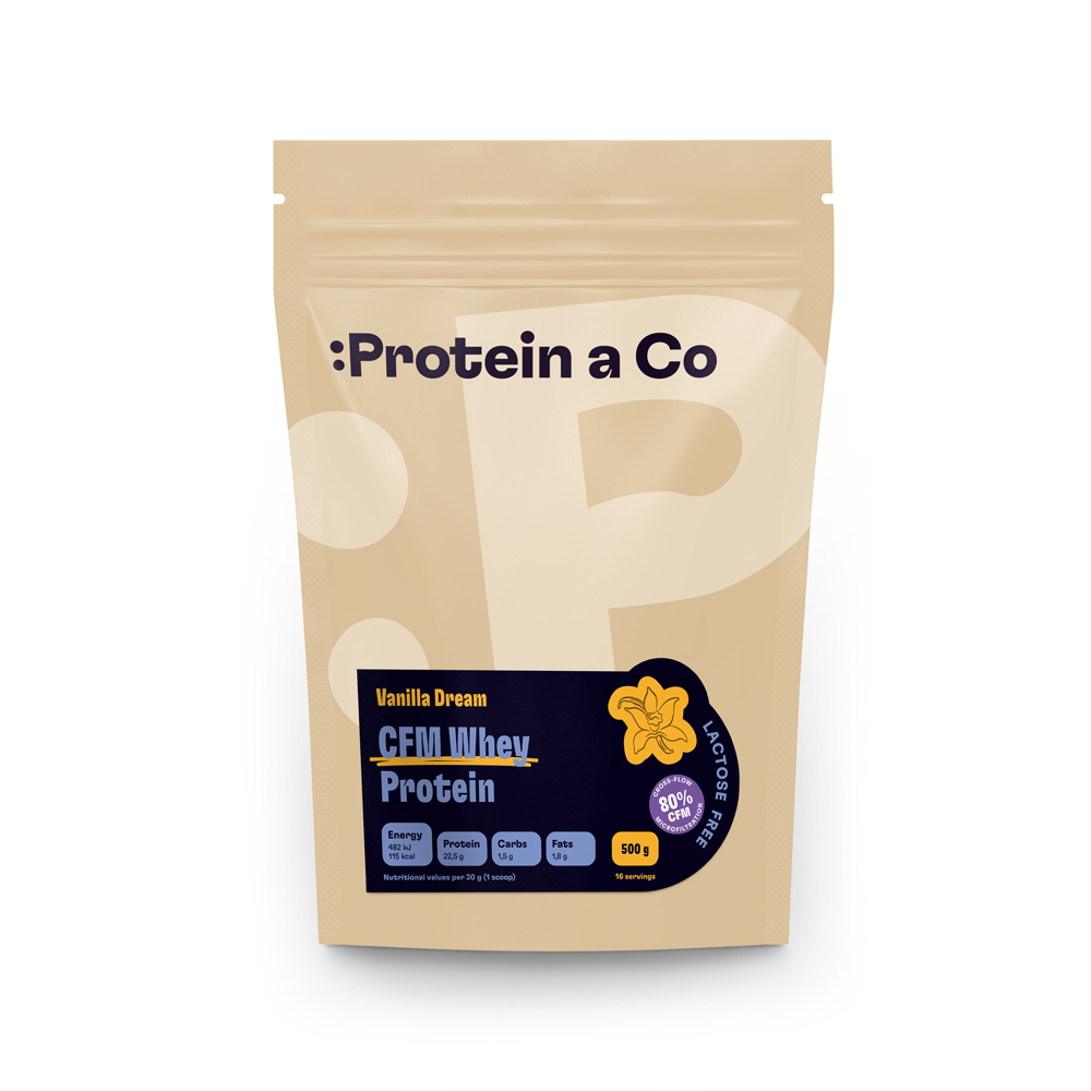 Protein a Co Bezlaktózový CFM Whey, 500 g Vanilla dream