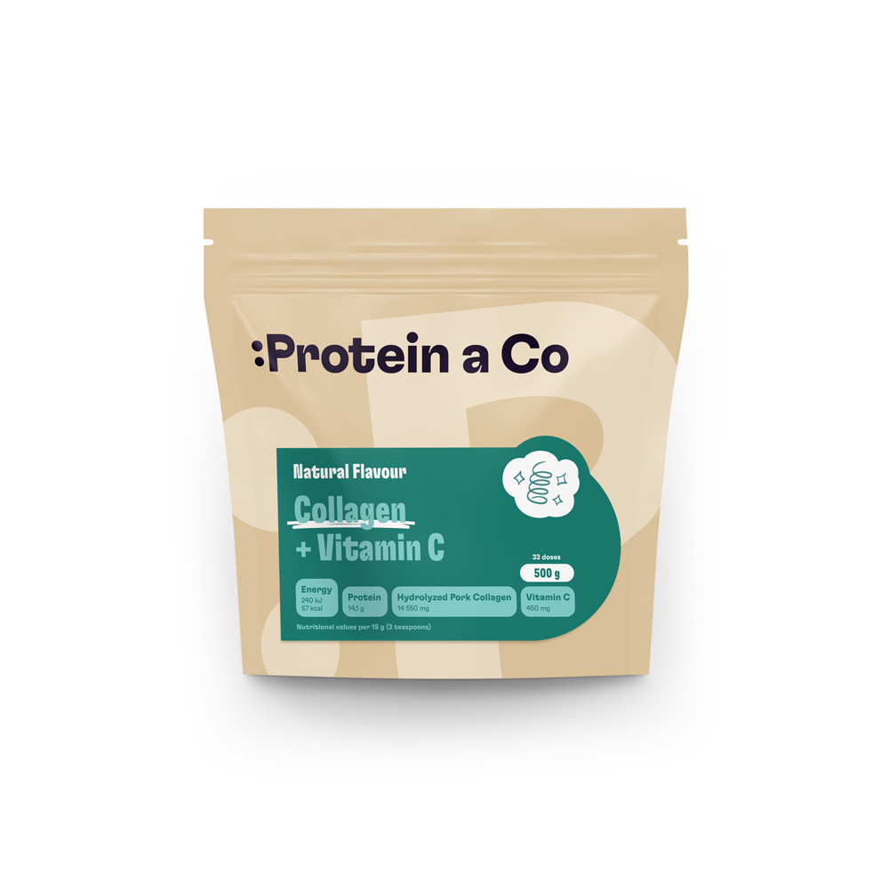 Protein a Co Kolagen + vitamin C Bez příchutě