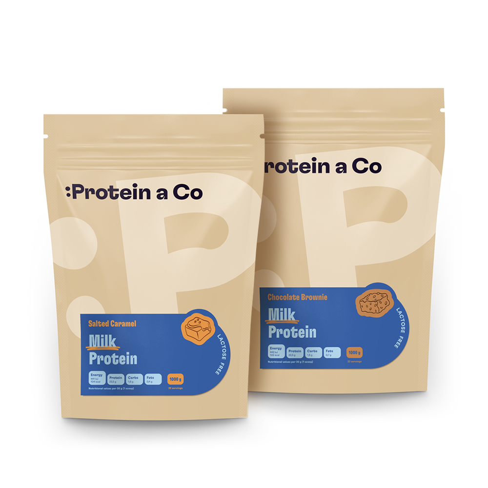 Protein a Co MILK PROTEIN bezlaktózový 2 kg - slaný karamel