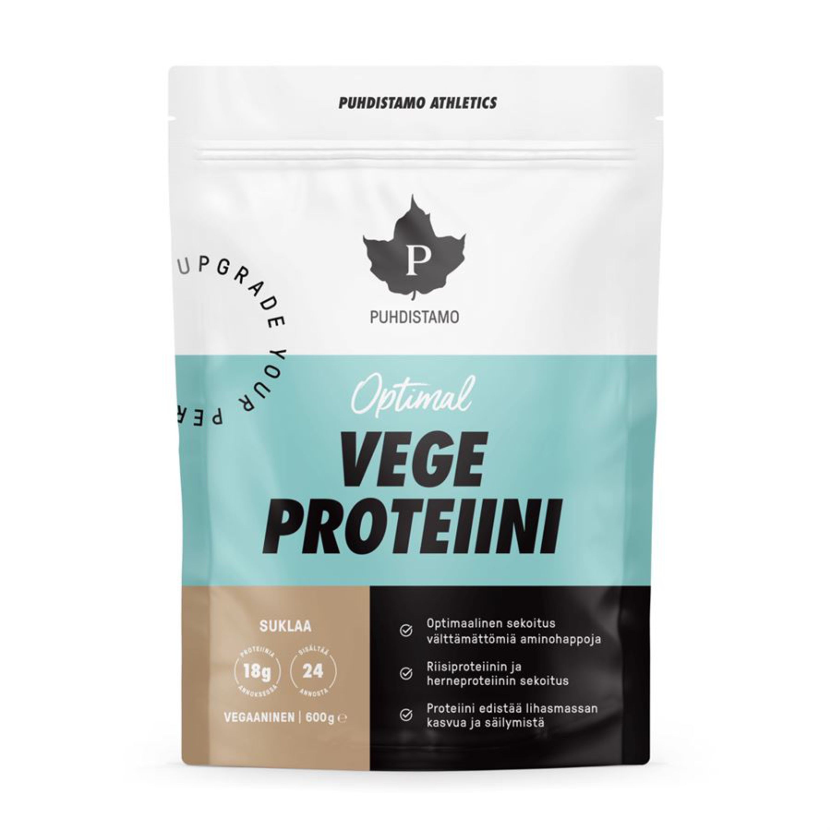 Puhdistamo Optimal Vegan Protein chocolate 600 g