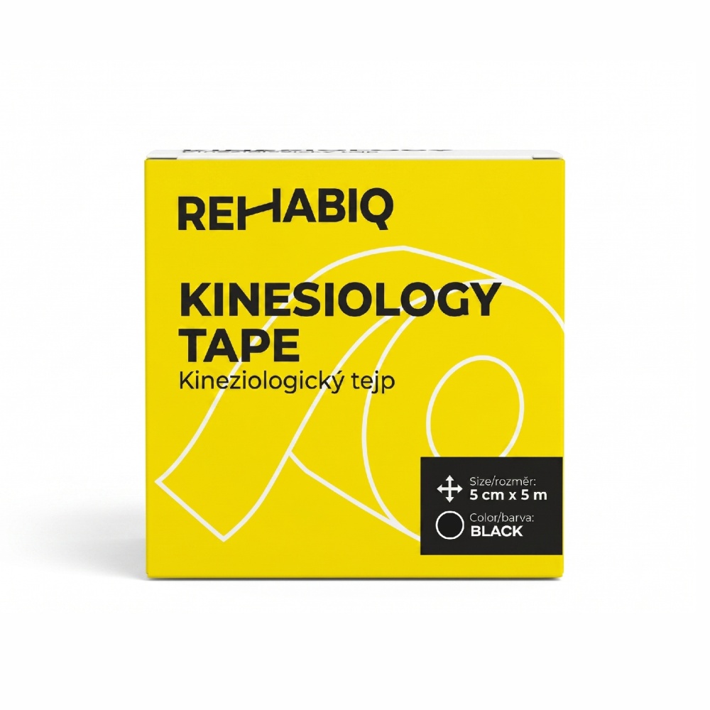 Rehabiq Kinesiology Tape 5 cm x 5 m tejpovací páska 1 ks černá