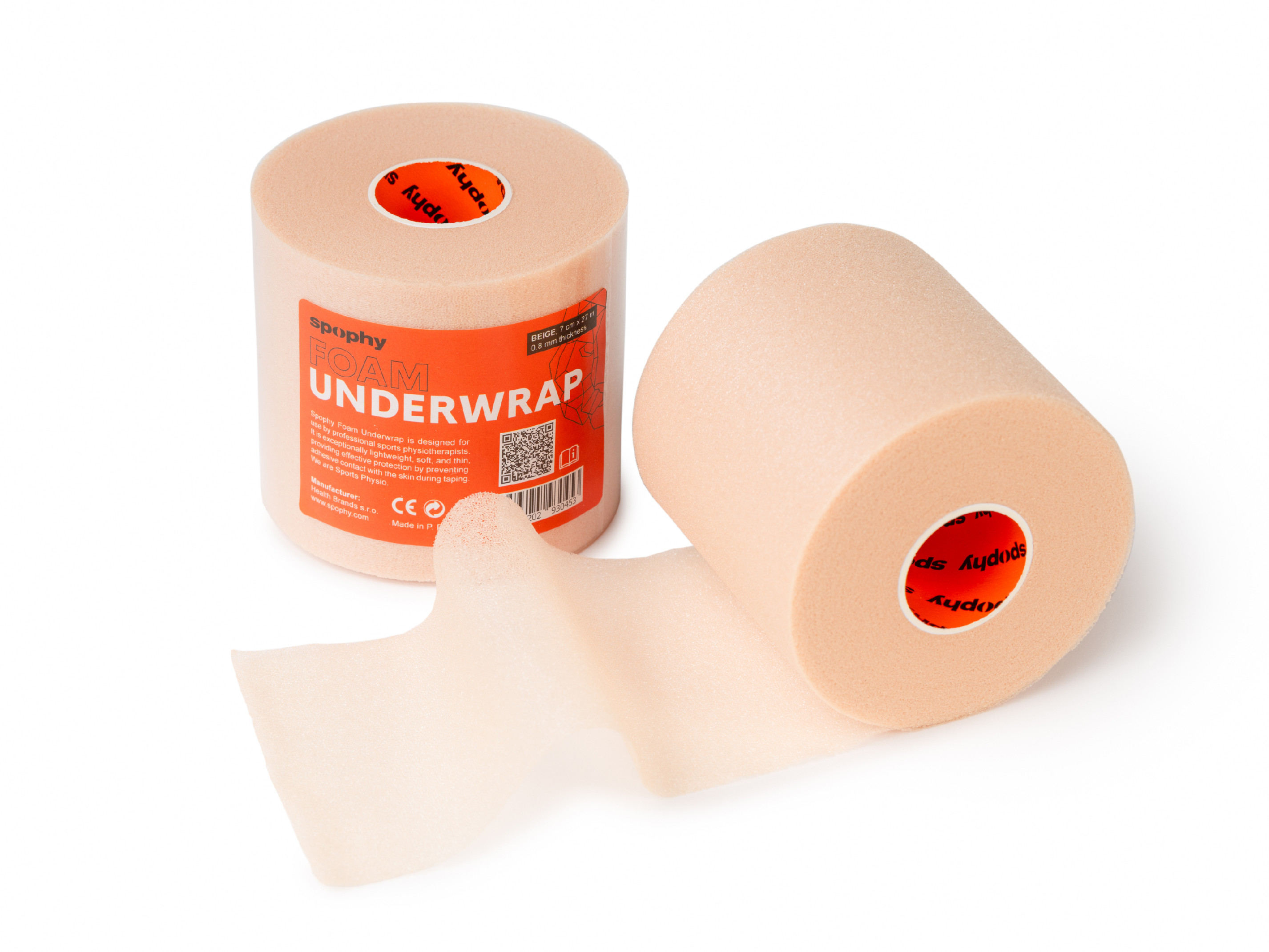 Spophy Foam Underwrap Beige, podtejpovací molitanová páska béžová 7cm x 27 m, 12 ks