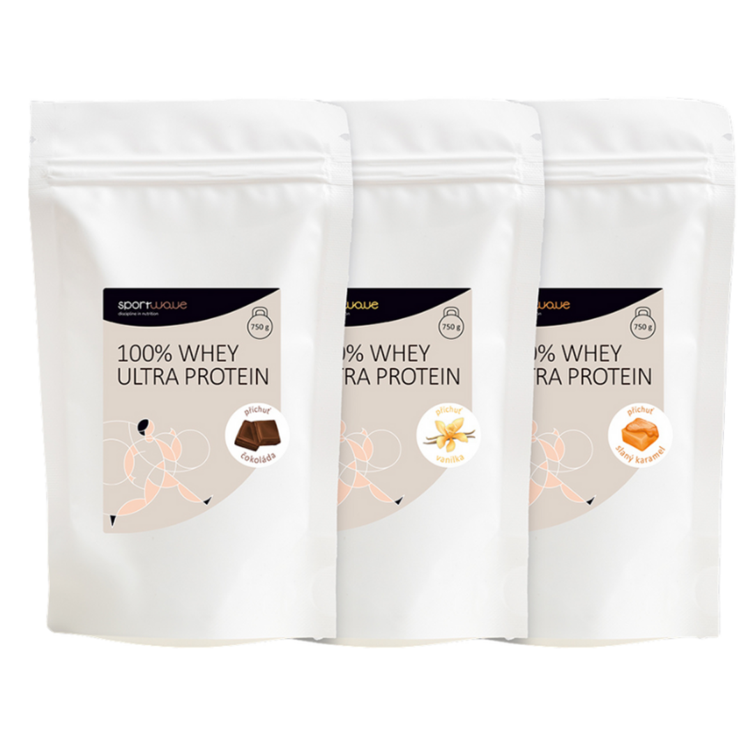 Sport Wave 100% Whey Ultra Protein 750g - čokoláda