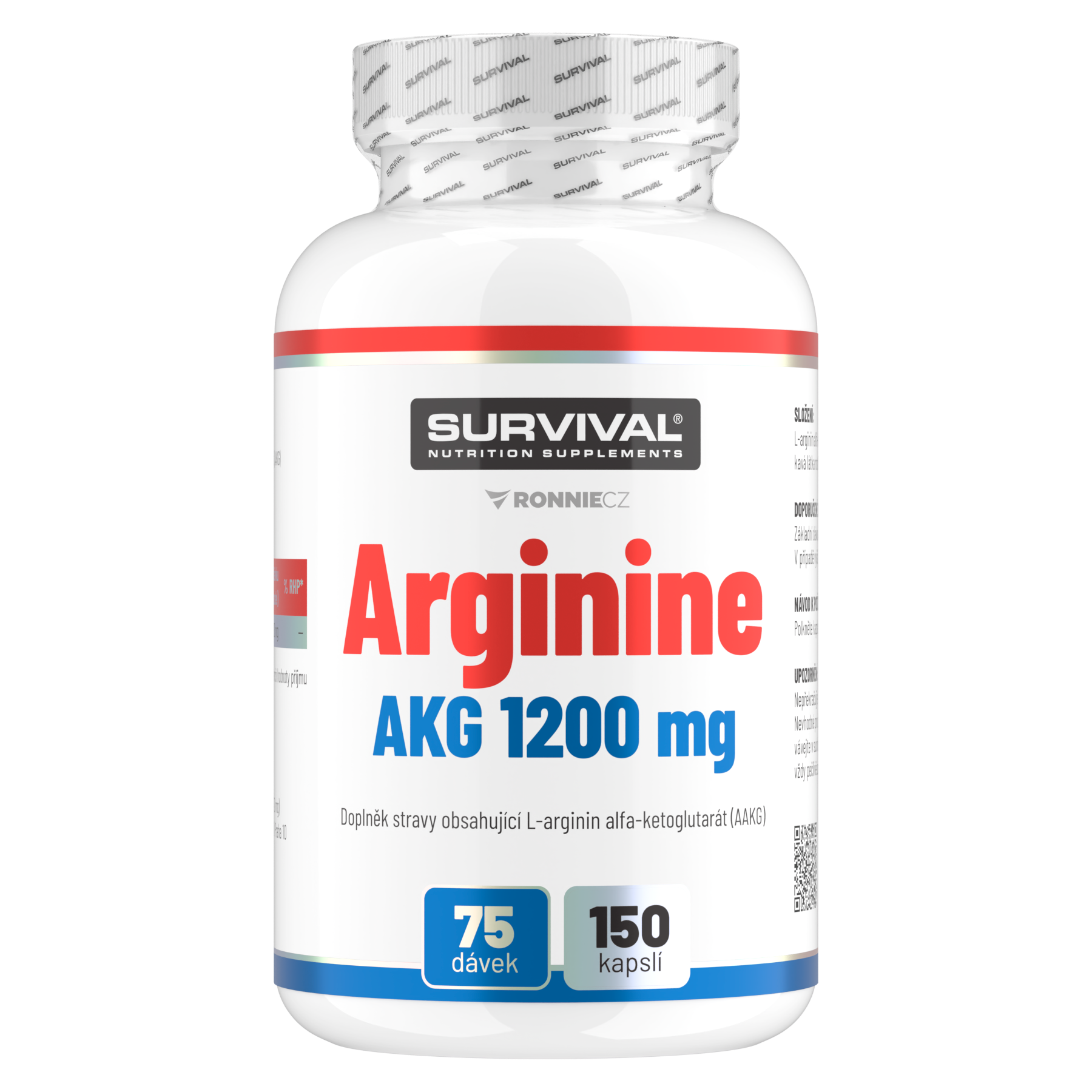 Survival Arginine AKG 1200 mg 150 cps