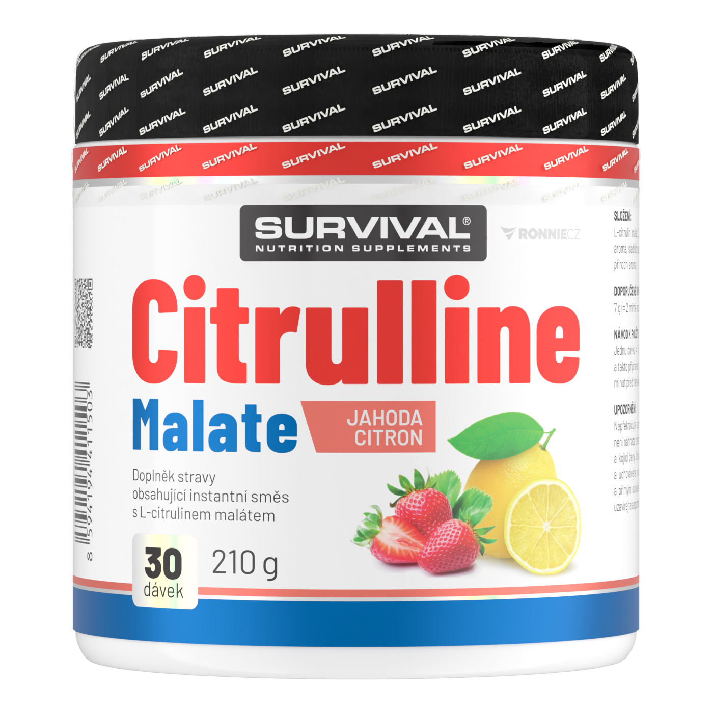 Survival Citrulline Malate 210 g jahoda-citron