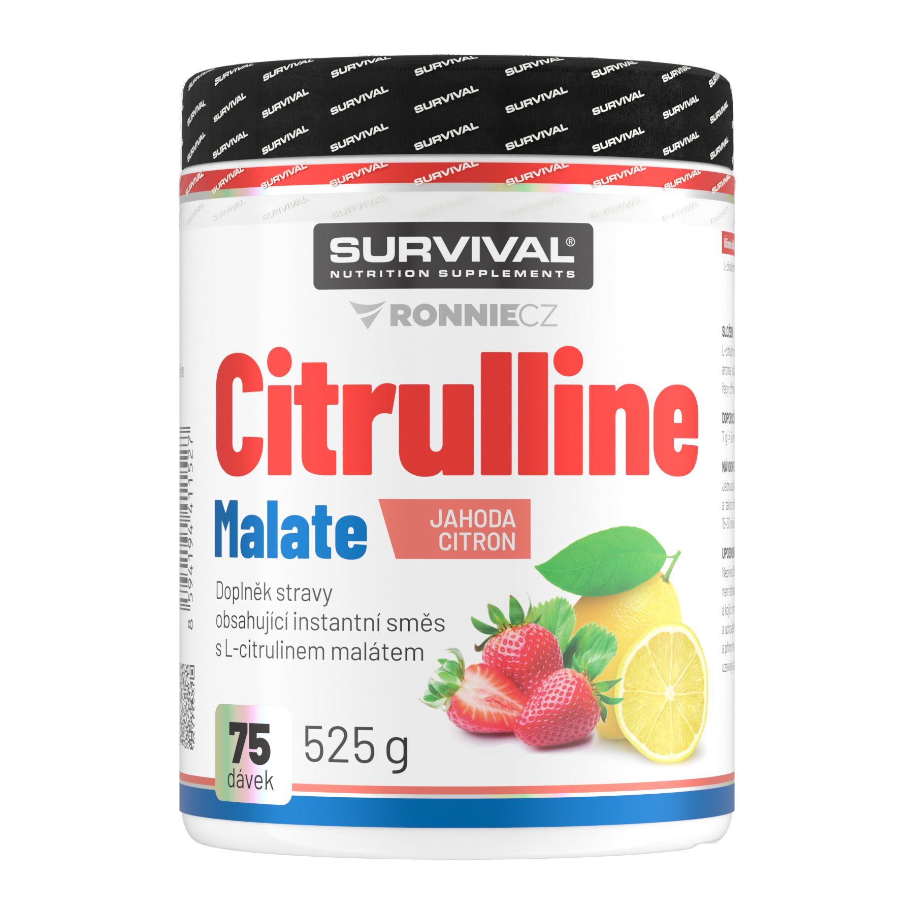 Survival Citrulline Malate 525 g jahoda-citron