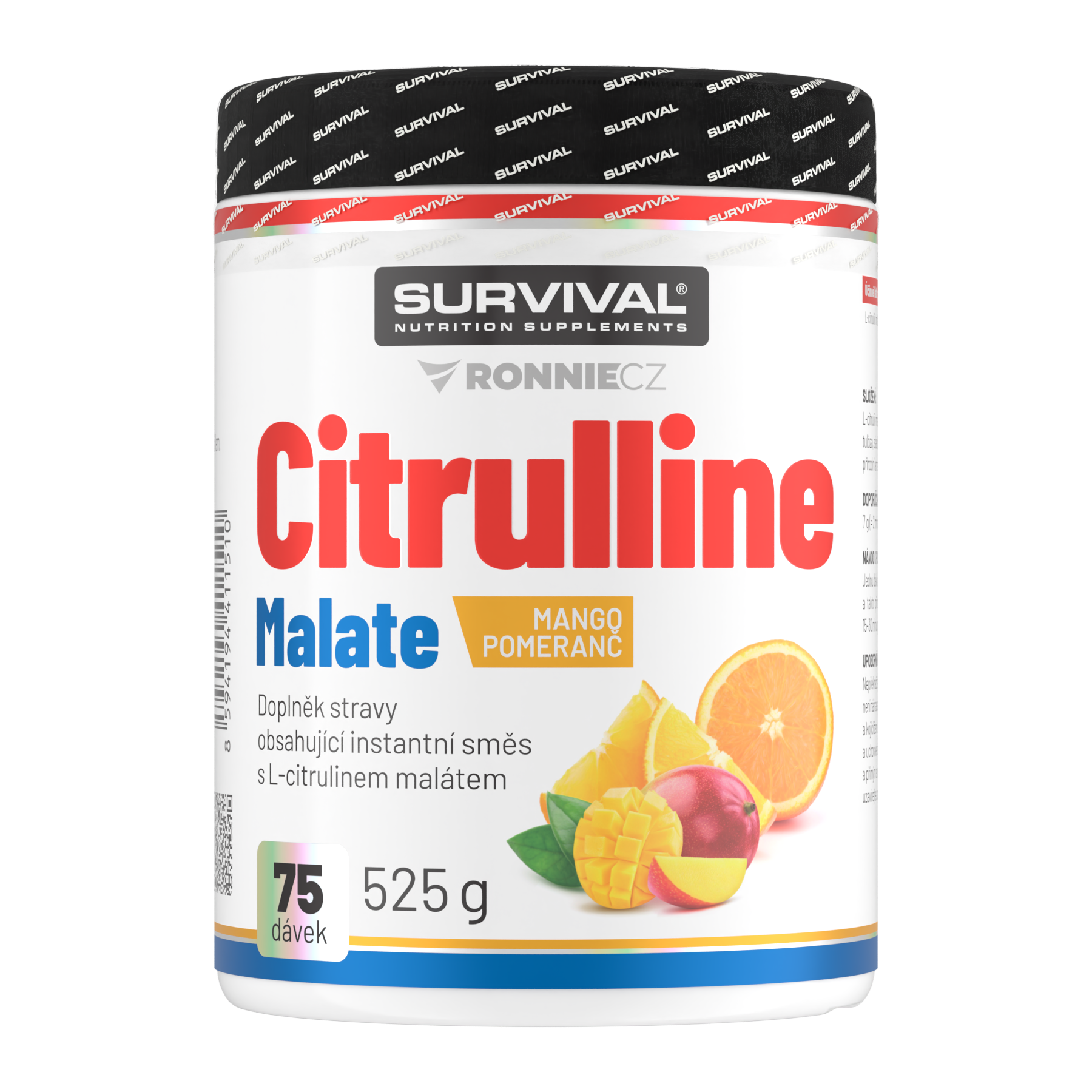 Survival Citrulline Malate 525 g mango-pomeranč
