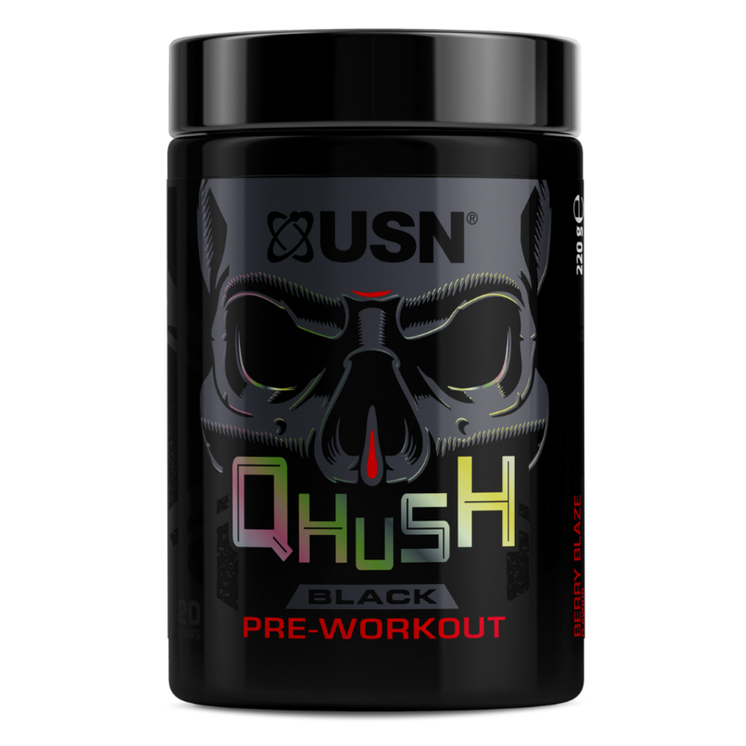 USN Qhush Black 220g - bobulový plamen