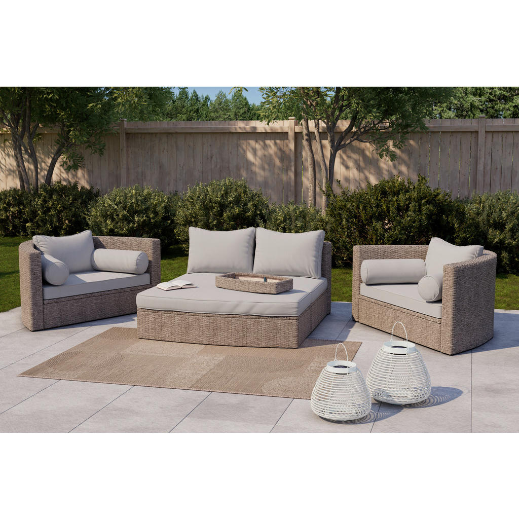 Ambia Garden TERASOVÁ SEDACÍ SOUPRAVA kov, plast, textil 1