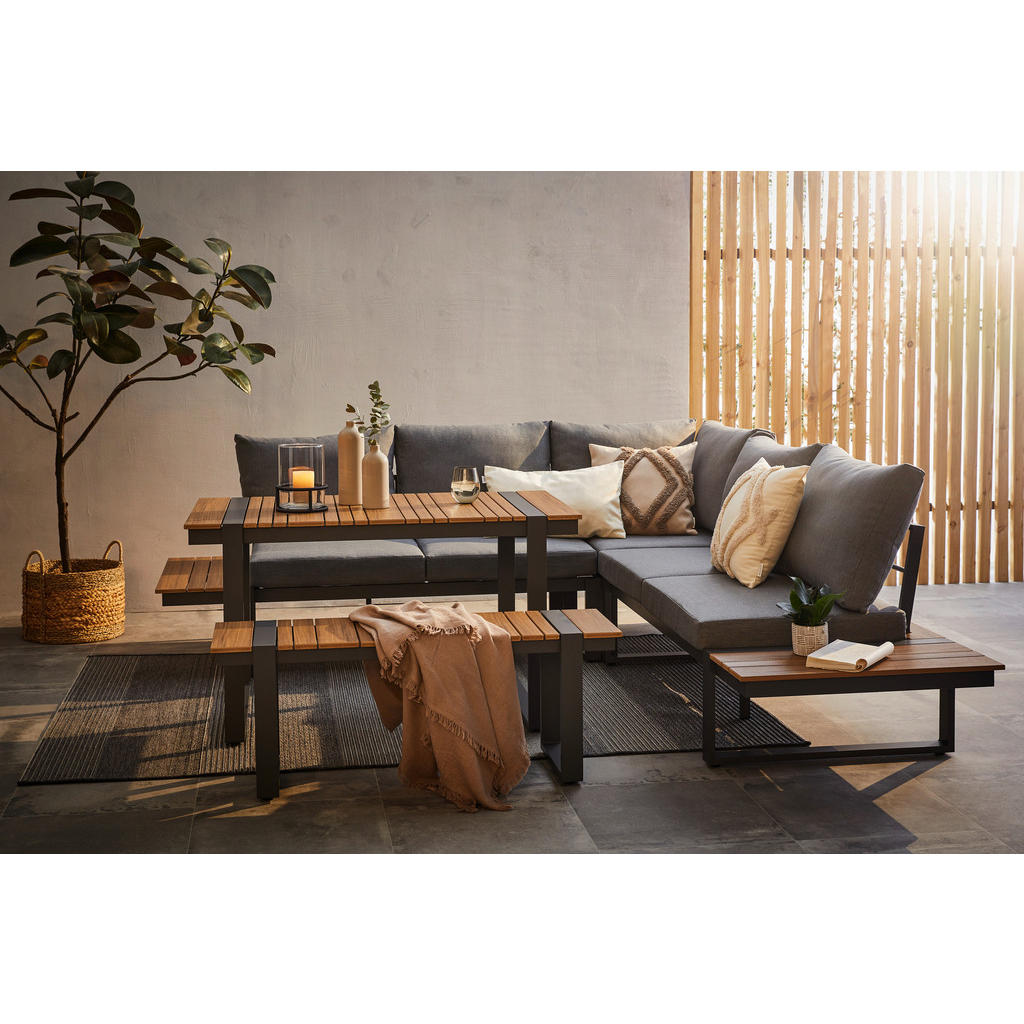 Ambia Garden ZAHRADNÍ JÍDELNÍ SET kov, plast, textil 1
