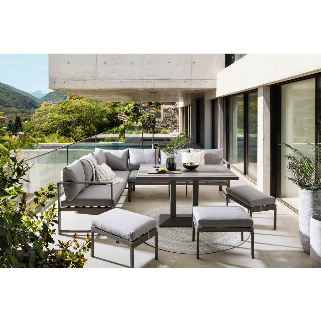 Ambia Garden ZAHRADNÍ JÍDELNÍ SET kov, textil
