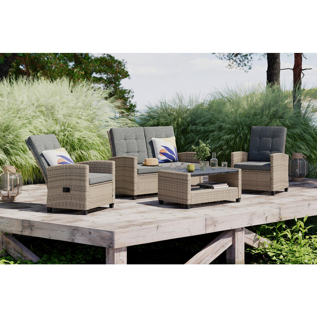 Ambia Garden ZAHRADNÍ SADA 4dílné, kov, plast, textil