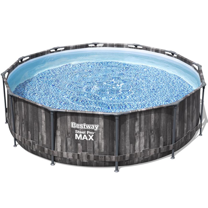 Bazén Steel Pro Max 3.66 x 1m s filtrací vzor prkno 5614X