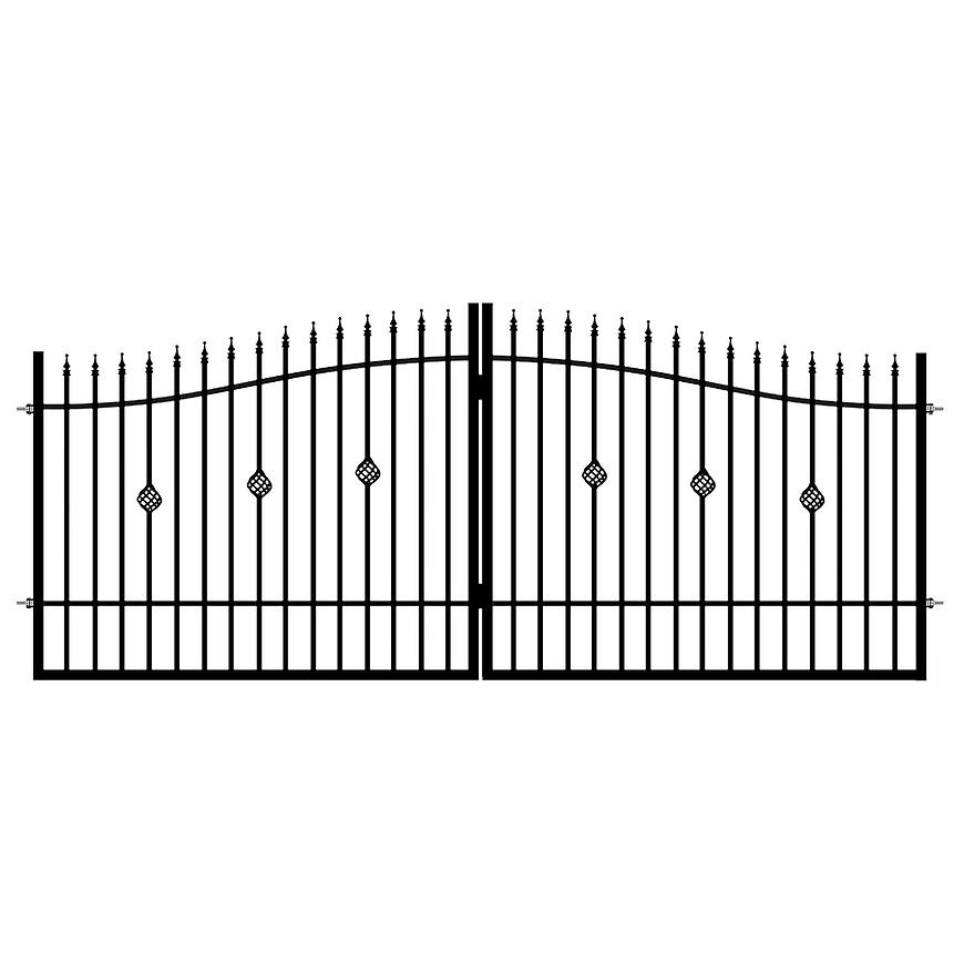 BRÁNA DVOUKŘÍDLÁ MARIKA 130-150 X 400 CM