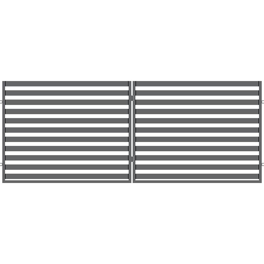 BRÁNA DVOUKŘÍDLÁ MARTA 150 X 400 CM