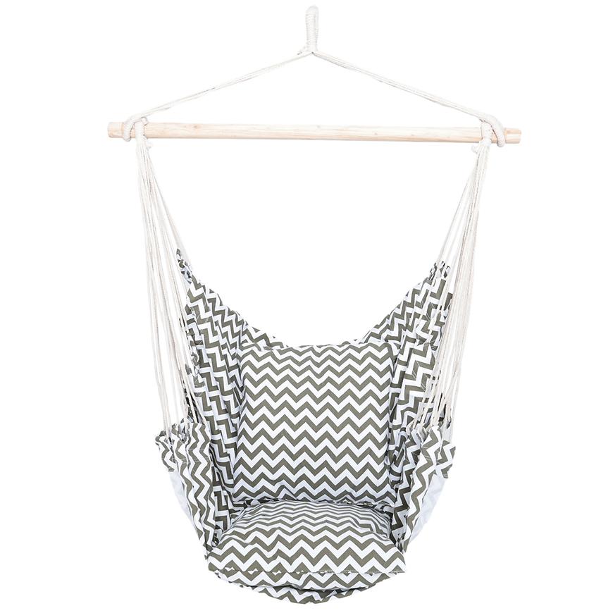 Brazilské křeslo bílo-černé