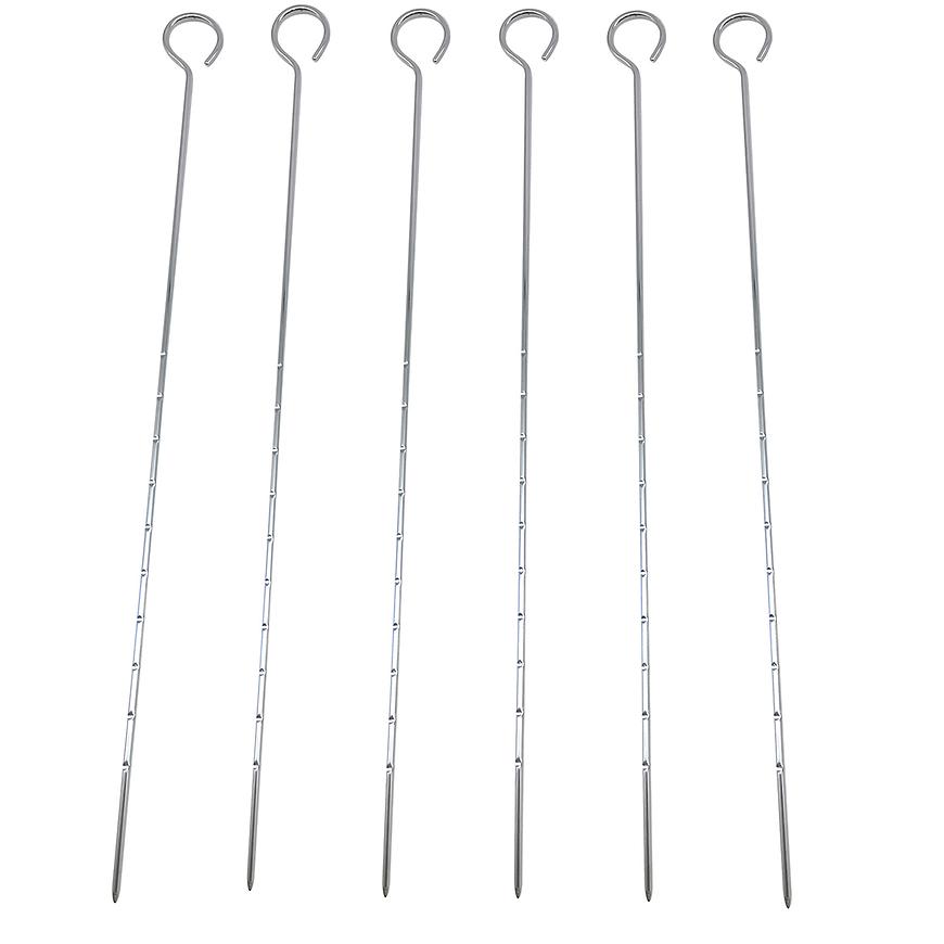 Grilovací jehly 9 ks 38 cm KY3806