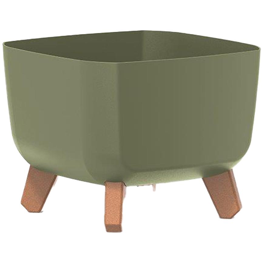 Květináč Gracia Square 39 cm ZELENÝ DGQL400-5615C