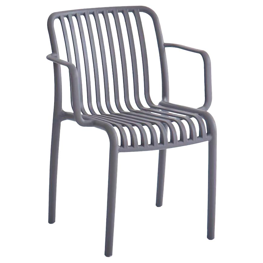 Plastová židle antracit  76x54,5x54 cm