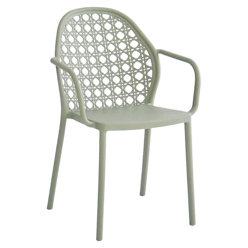 Plastová židle zelená 82x58x54 cm