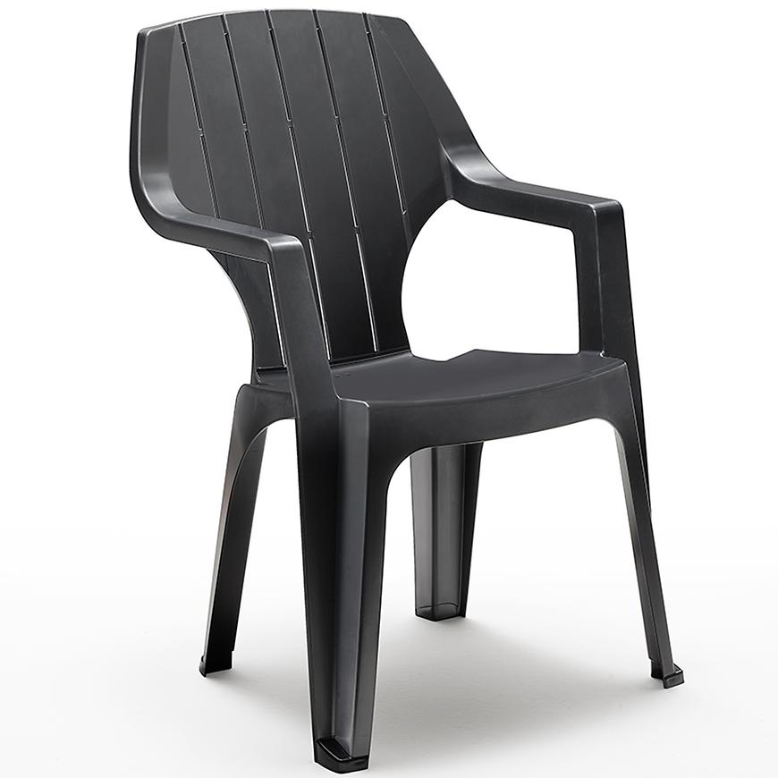 Plastové křeslo Alta grafit