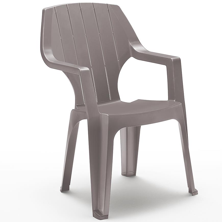 Plastové křeslo Alta taupe