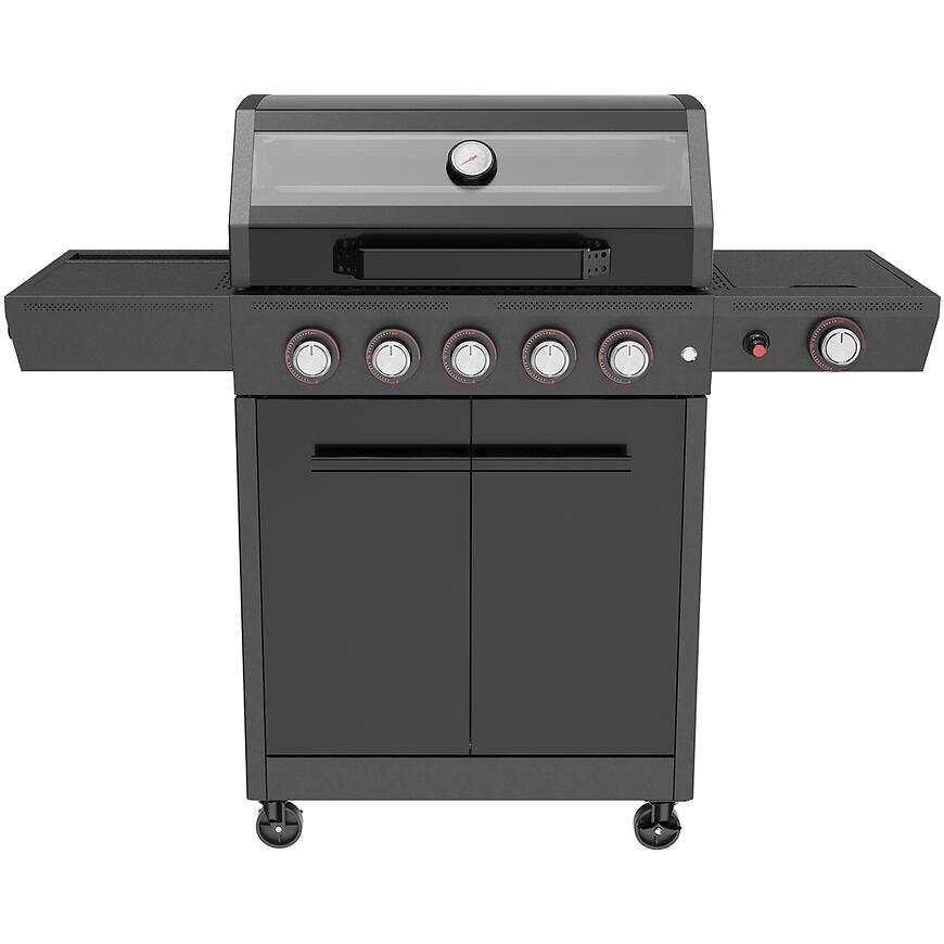 Plynový gril Mercado De Luxe black 5+1, 18kW
