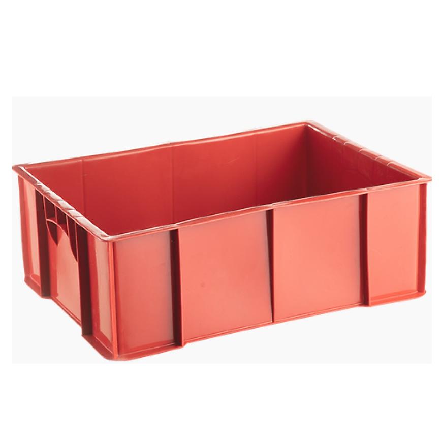 Přepravka na maso 49x30x17 červená/bílá