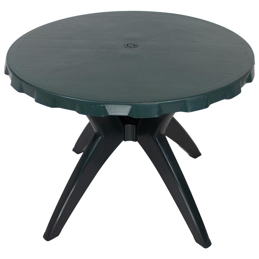 Stůl Dol zelený kulatý