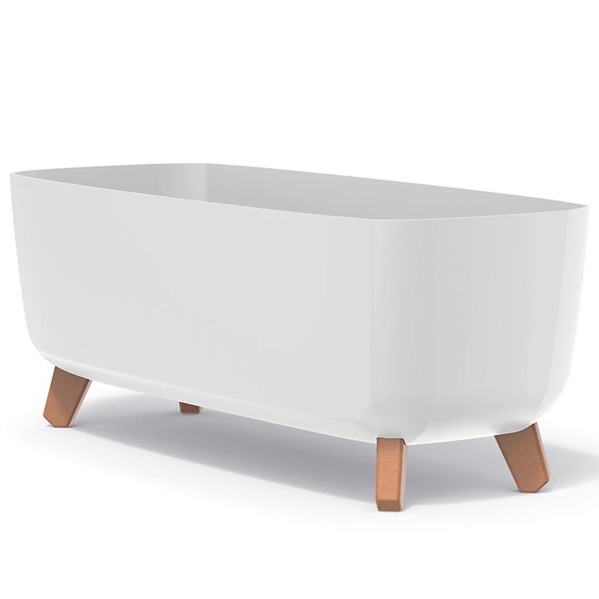 Truhlík na nožičkách Gracia bílý