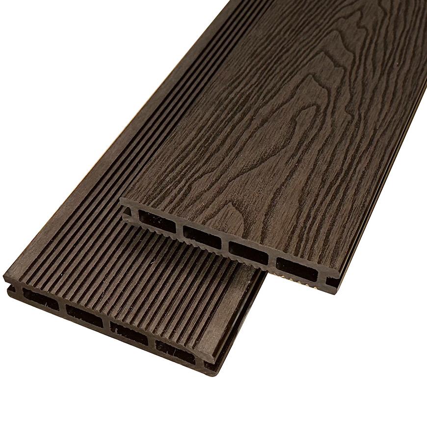 WPC terasové prkno Mercado Premium tmavé 20x140x2200 mm