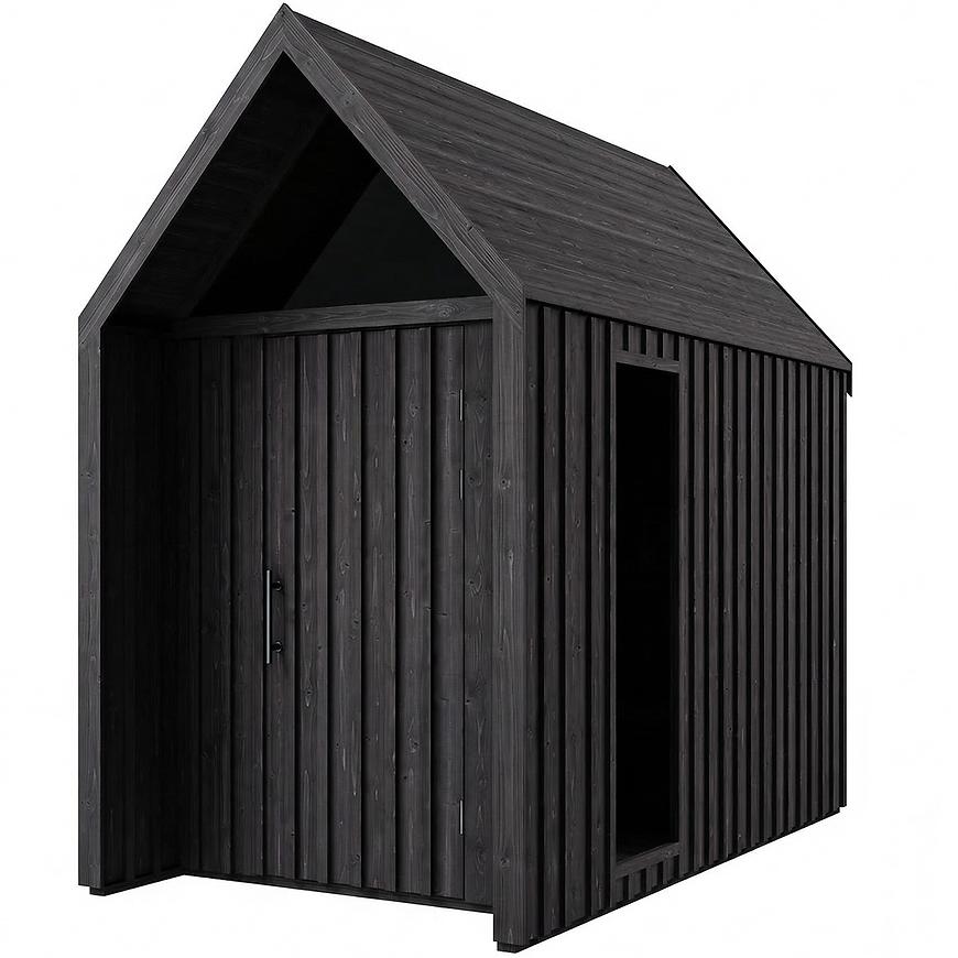 Zahradní domek Swedish Barn 1622 černý V3