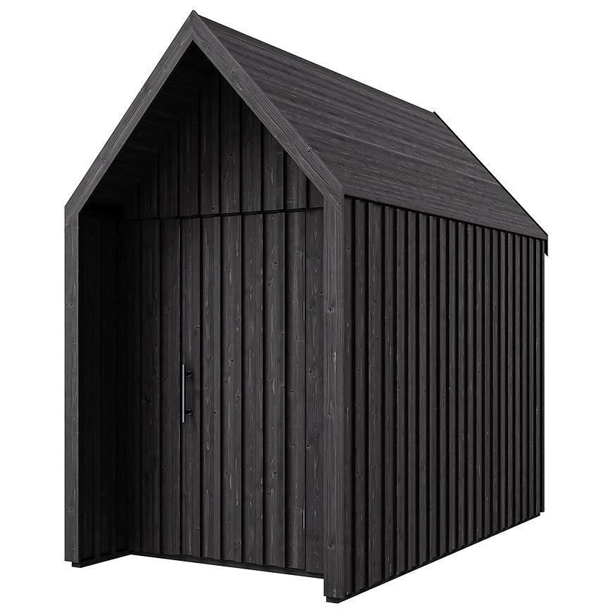 Zahradní domek Swedish Barn 1629 černý V1