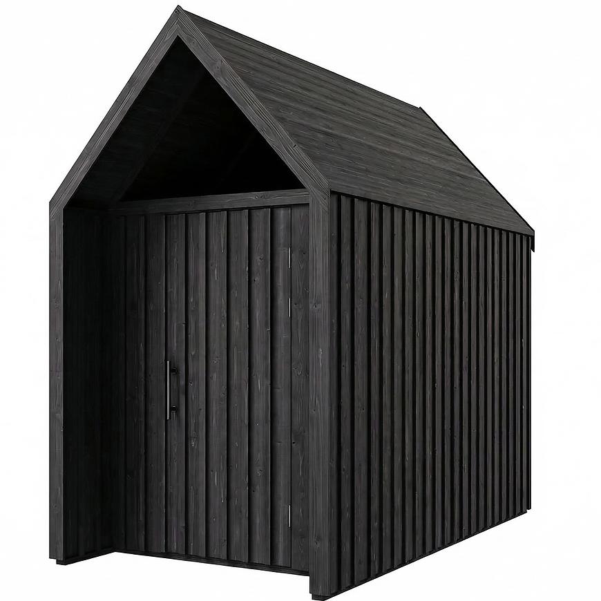 Zahradní domek Swedish Barn 1629 černý V4
