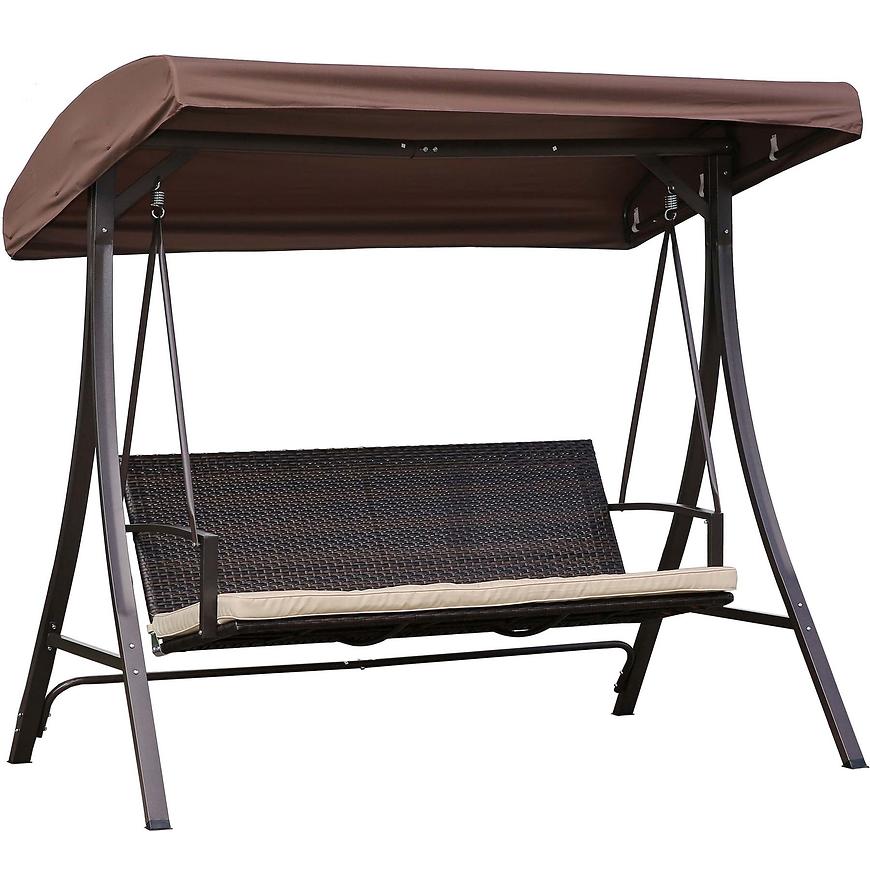 Zahradní houpačka hnědá 193 cm