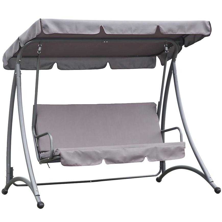 Zahradní houpačka šedá 193x120x167