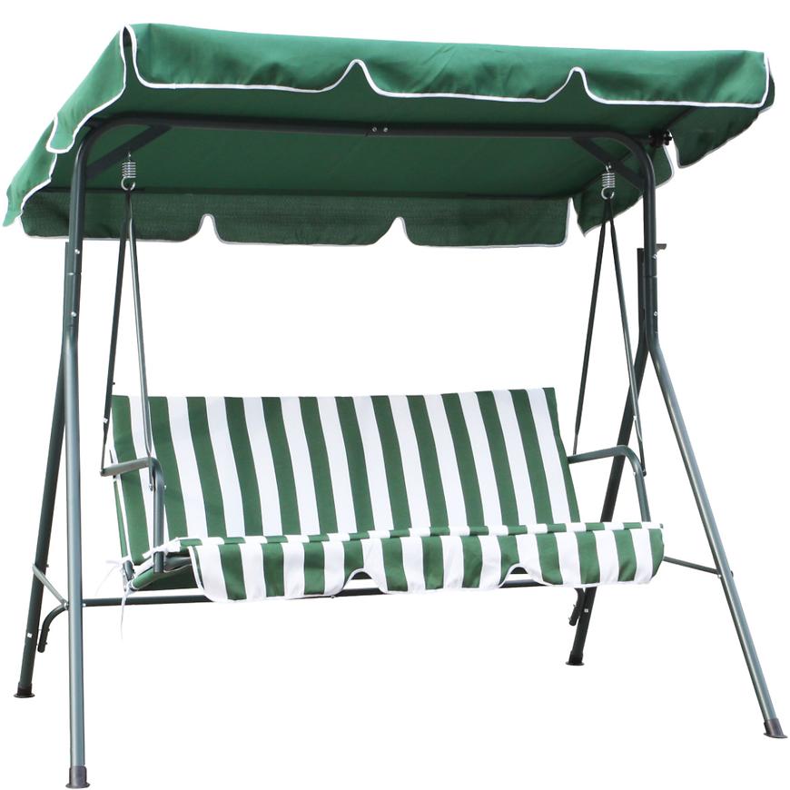 Zahradní houpačka zeleno-bílá