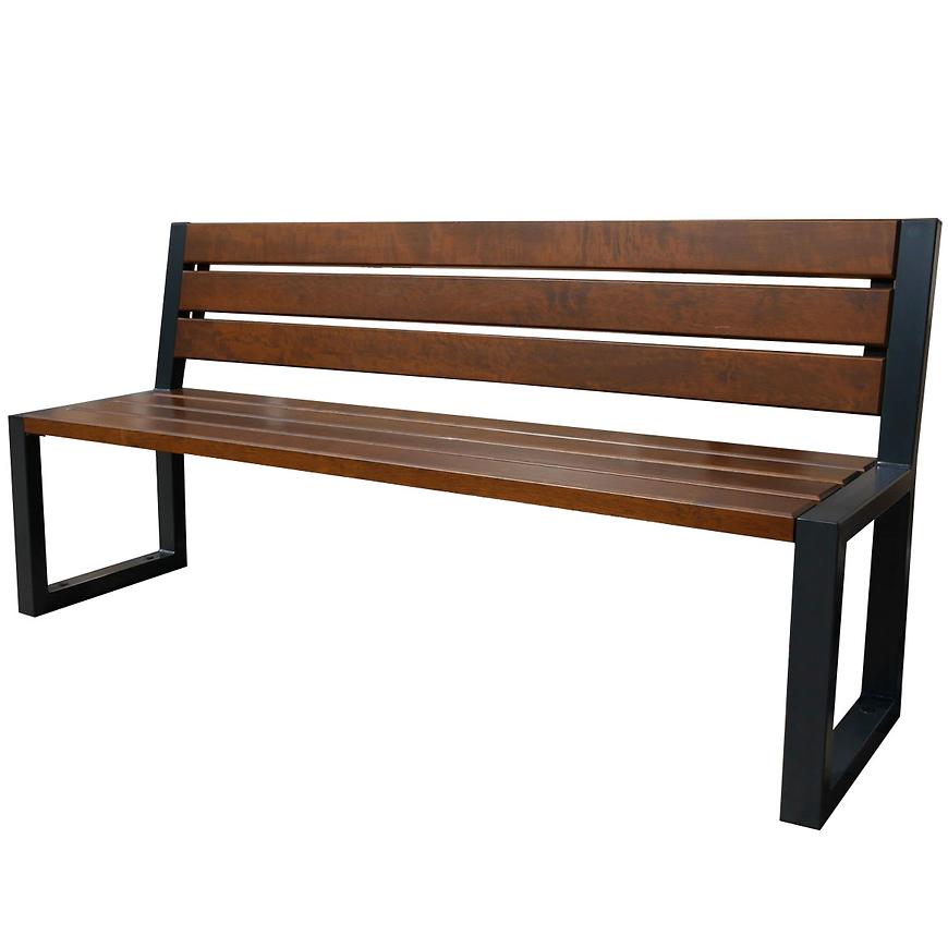 Zahradní lavička Moderní s opěradlem, ořech