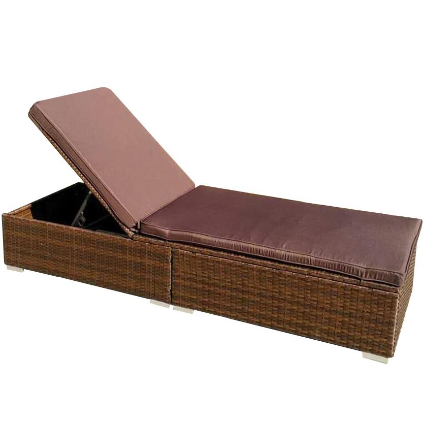 Zahradní lehátko New York hnědé