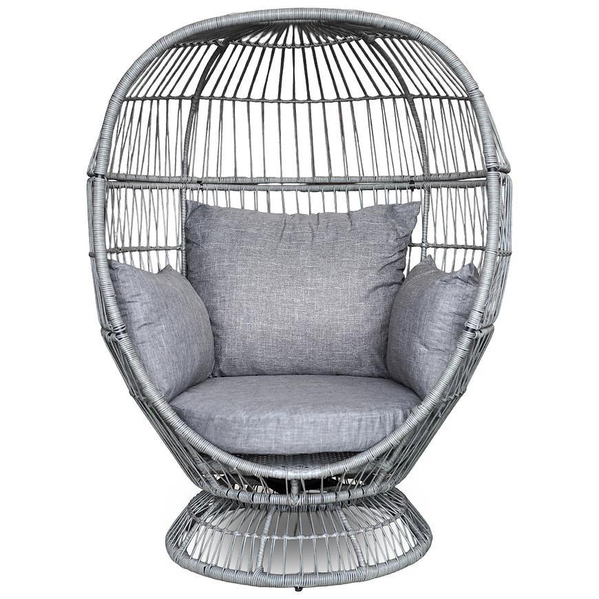 Zahradní otočná židle Cuddie šedá