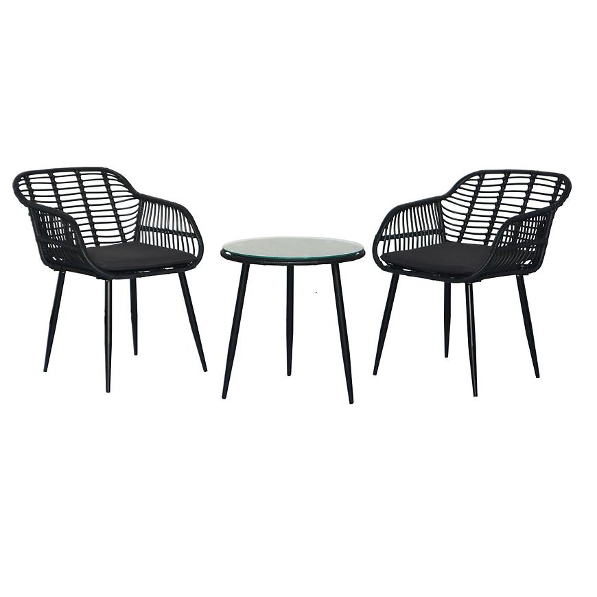 Zahradní set Juana Balcony 2+1 černý