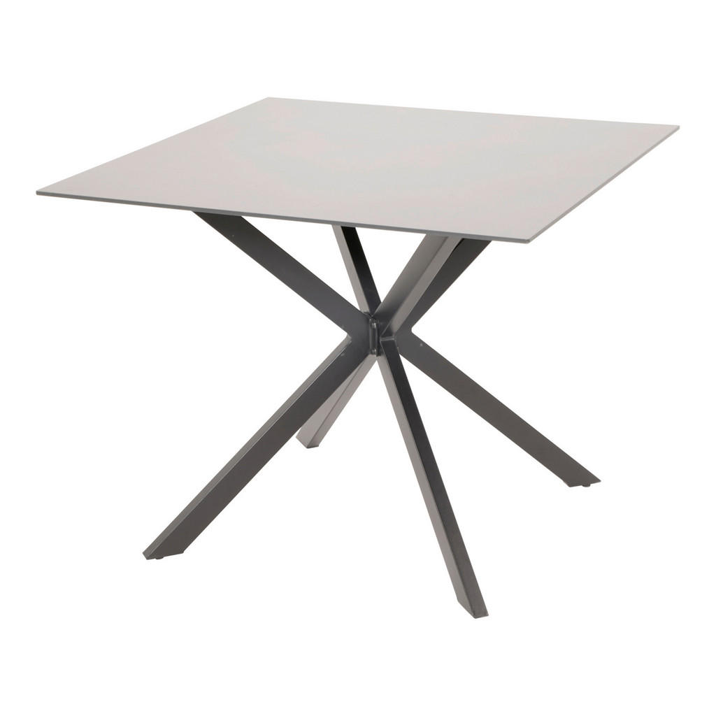 ZAHRADNÍ STŮL, kov, sklo, 90/90/73 cm