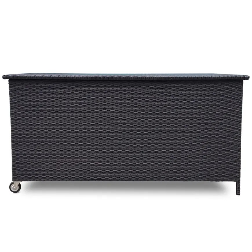 Zahradní úložný box Tejn technoratan 80x80x160 black