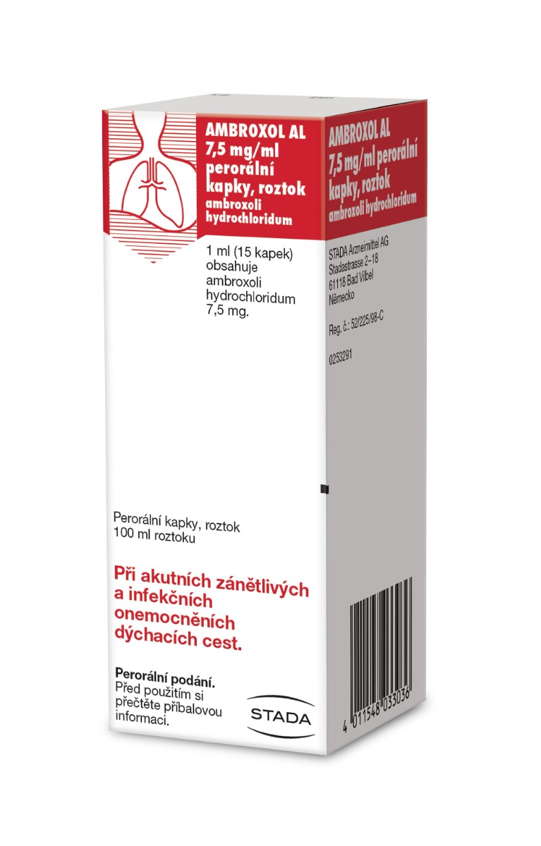 Ambroxol AL 7,5 mg/ml kapky 100 ml
