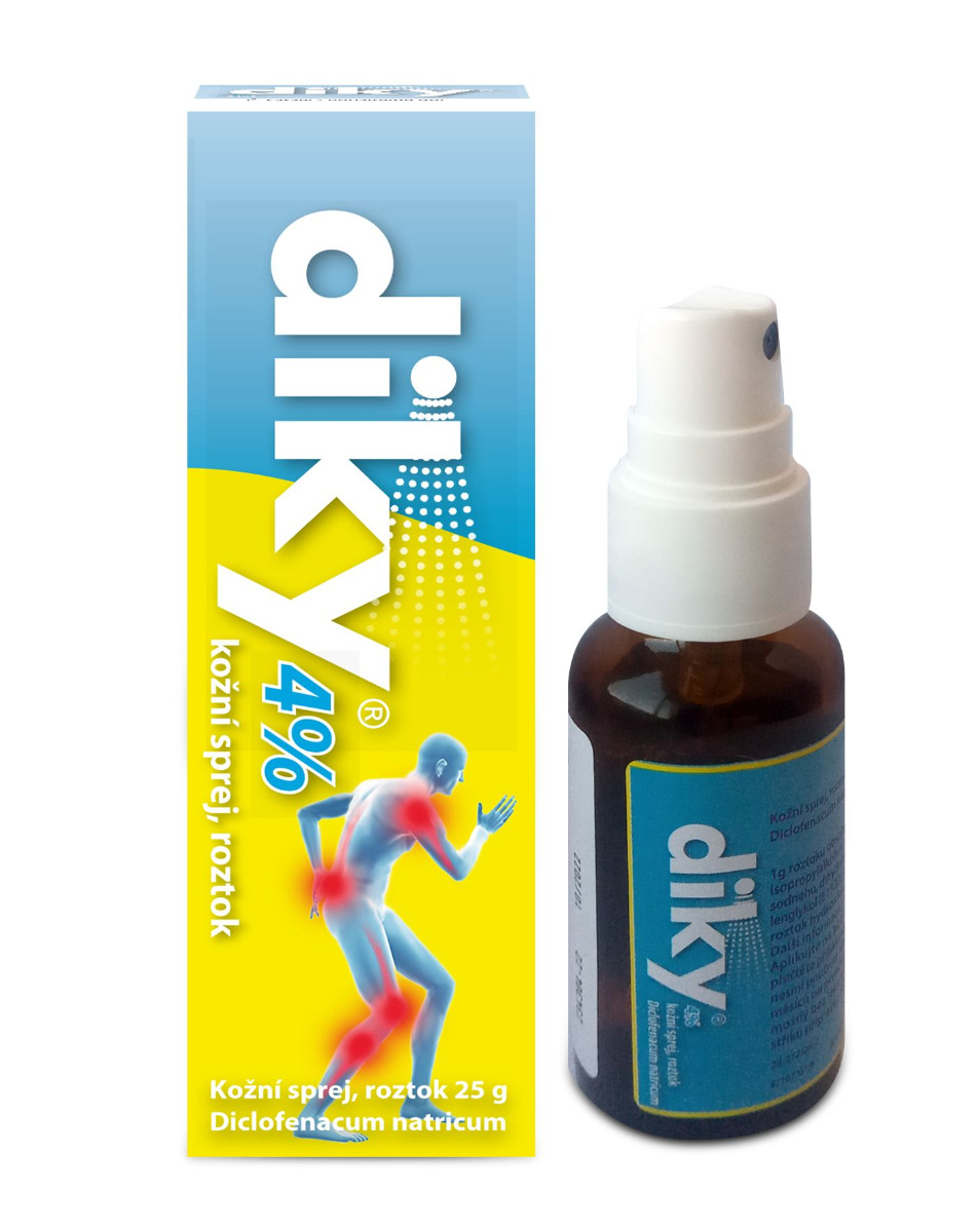 DIKY 40 mg/g kožní sprej, roztok 25 g