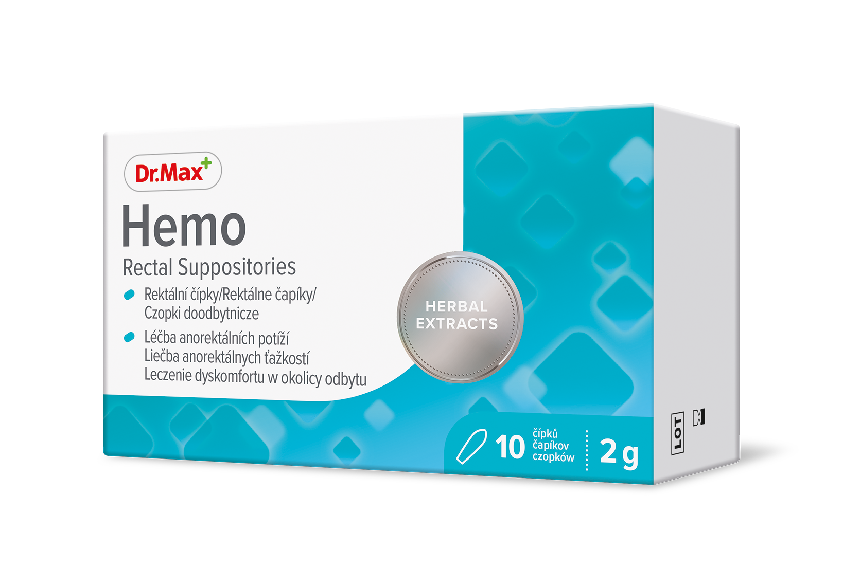 Dr. Max Hemo Rectal Suppositories rektální čípky 10 ks