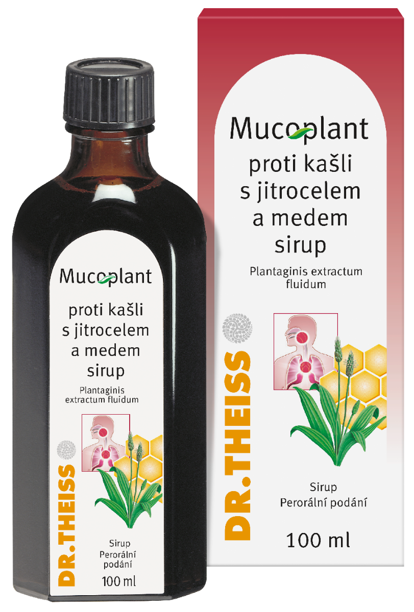 Dr. Theiss Mucoplant sirup proti kašli s jitrocelem a medem 100 ml