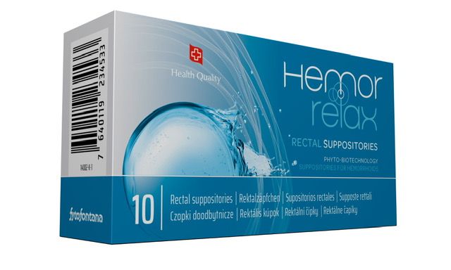 Hemorrelax rektální čípky 10 ks